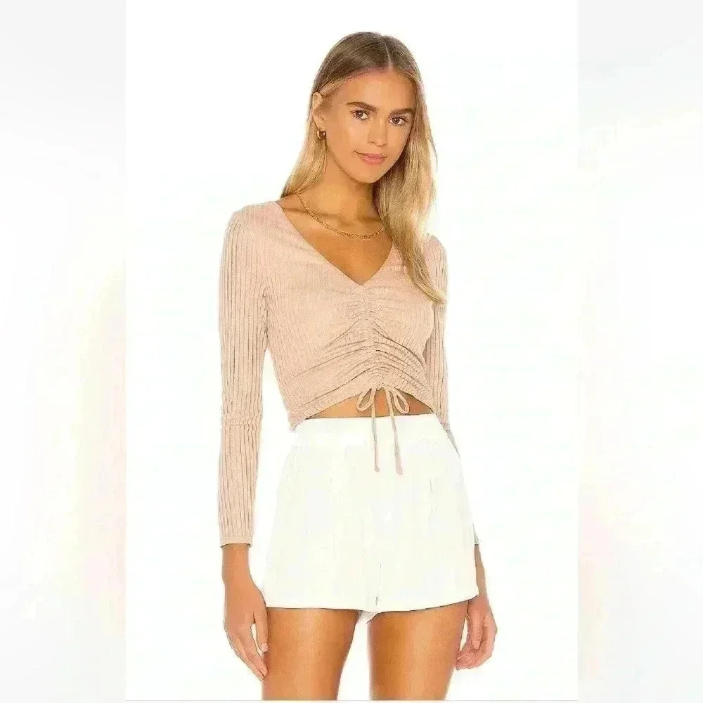 Lovers + Friends Capri Top Taupe Size XS